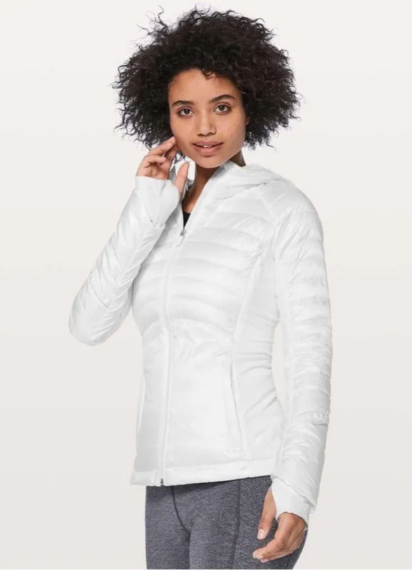 Lululemon Down For A Run Jacket II
White EUC - Image 3