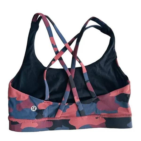 Lululemon Energy Bra Size 4 Heritage 365 Camo Smoky Red Night Sea Multi #W2BHES - Image 3