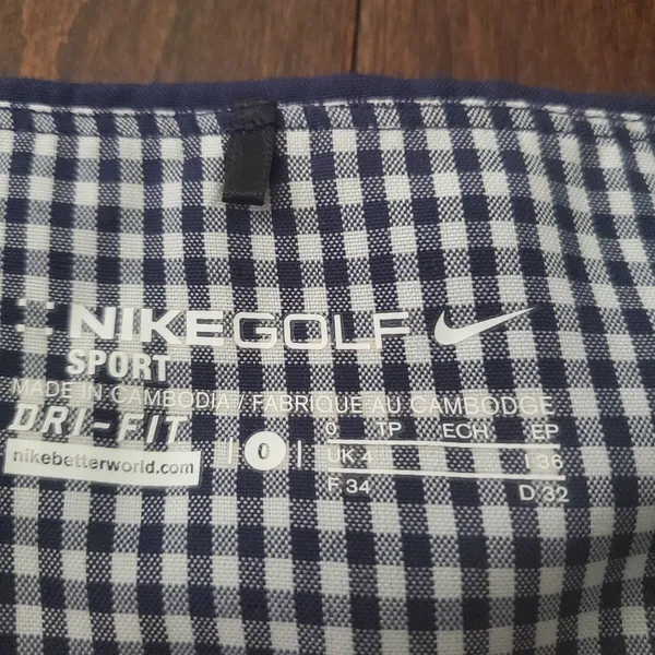 Nike Women's Navy and Orange Golf Skirt Size 0 - Image 2