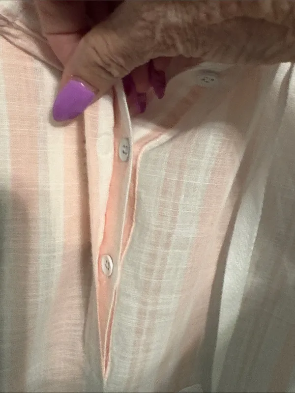 Tavik Pink and White Striped Romper Jumpsuit - Image 3