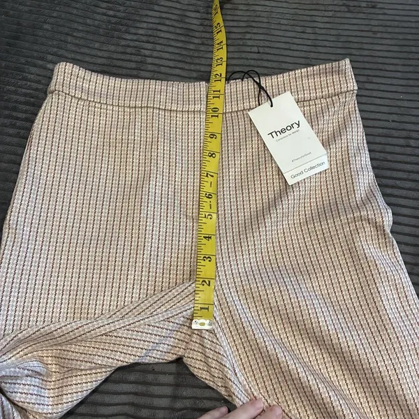 Theory Pants Women Size 4 (28x26) Blush Multi Stratton Knit - Image 5
