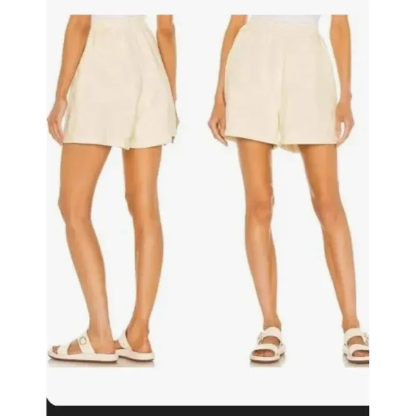 SIXTHREESEVEN / the‎ Sweatshort / Color Butter Pale Yellow Beige /Size S /NWT - Image 4