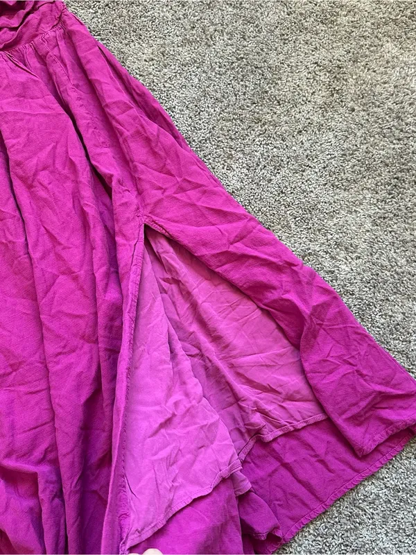Astr Fuchsia Halter Midi Dress - Image 3