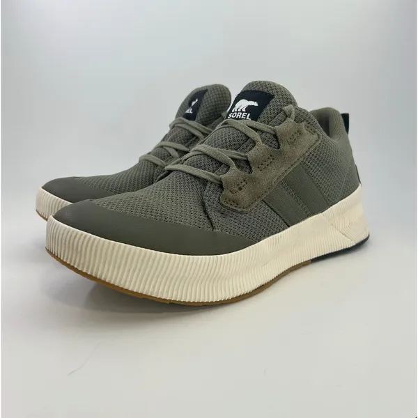 Sorel Out N About III Low Waterproof Sneakers Women 9.5 Stone Green NL4860-397‎ - Image 2