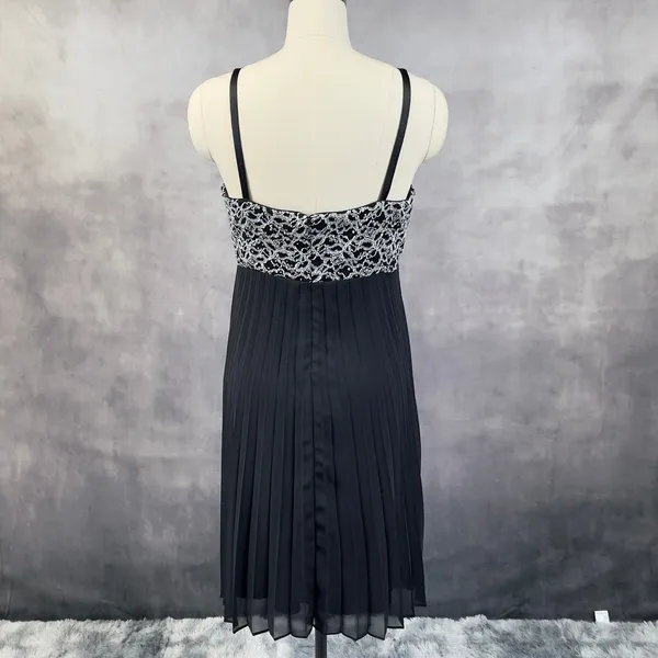 RM Richards Cocktail Dress Size‎ 16 Pleated Party Glam Elegant Old Hollywood - Image 3