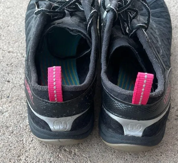 Merrell Crush Glove J57326 Womens Black Pink Hiking Trail Vibram Sneakers SZ7.5 - Image 6