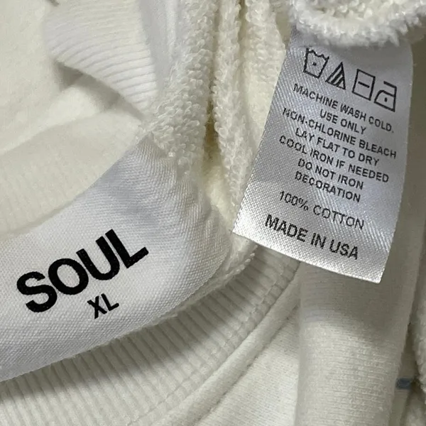 SoulCycle Perry Cream Indoor Cycling Community Long Sleeve Cropped Sweatshirt XL - Image 4