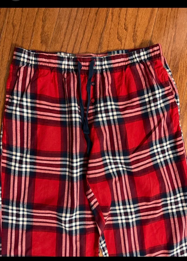 Stars Above Soft Red & Black lounger pants - Size Medium. Excellent condition. refer to measurements for accurate size. Measurements approximately 15” waste x 37” long. Priced to sell at as is condition. Non-smoking home. Don’t like my price, make reasonable offer. And thank you for checking my closet. - Image 2