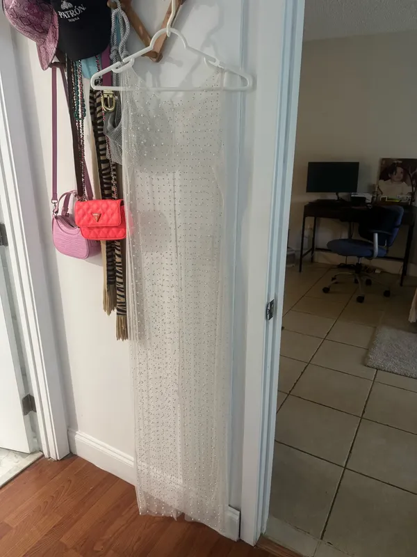 Transparent Dress with pearls - Image 5
