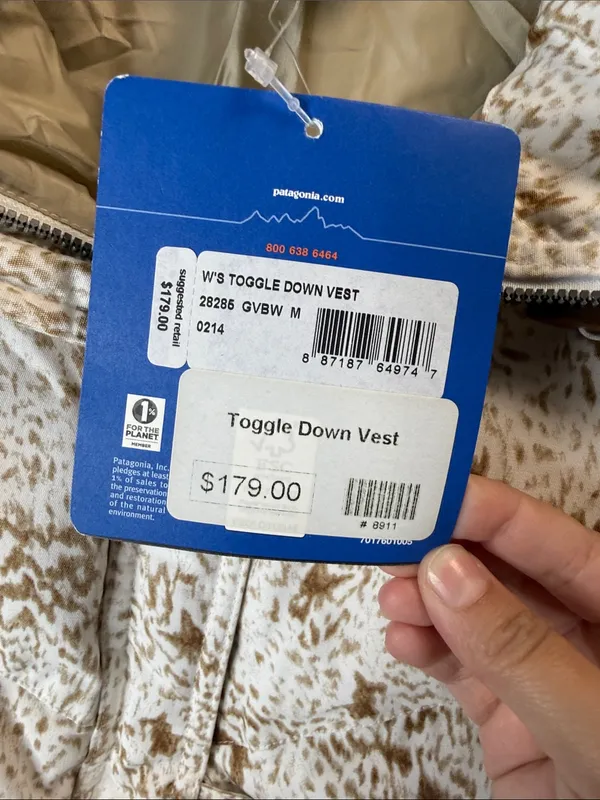Patagonia Toggle Down Puffer Vest M NWT - Image 4