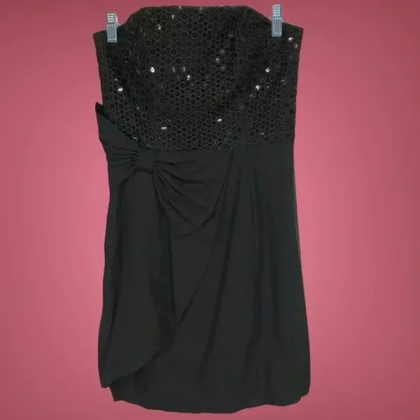 Lilly Pulitzer Abrianna Black Sequin Mini Dress 0 v6x - Image 2