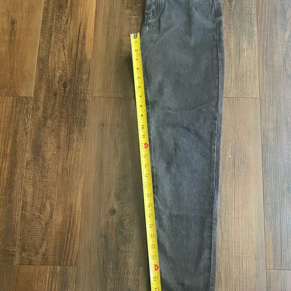 High Rise Charcoal Jeans Black Size 0 - Image 8