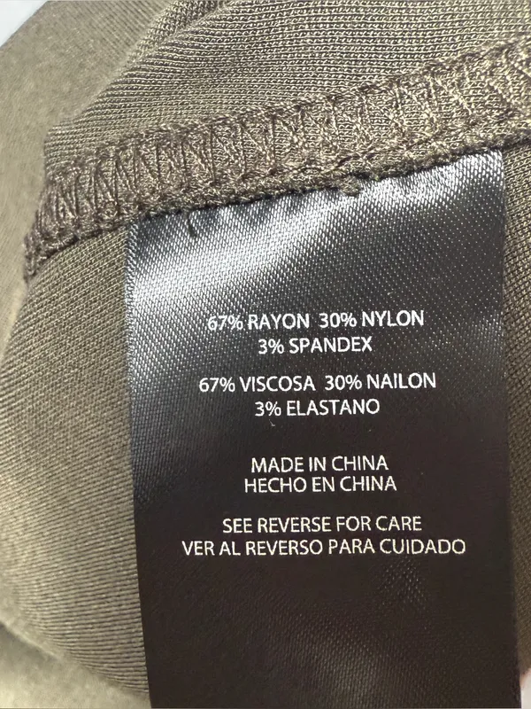 NWT Express olive khaki ponte mini skirt - Image 6