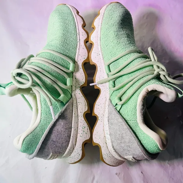 Sorel Mint Green Knit Lace-Up Athletic Sneakers - Image 9