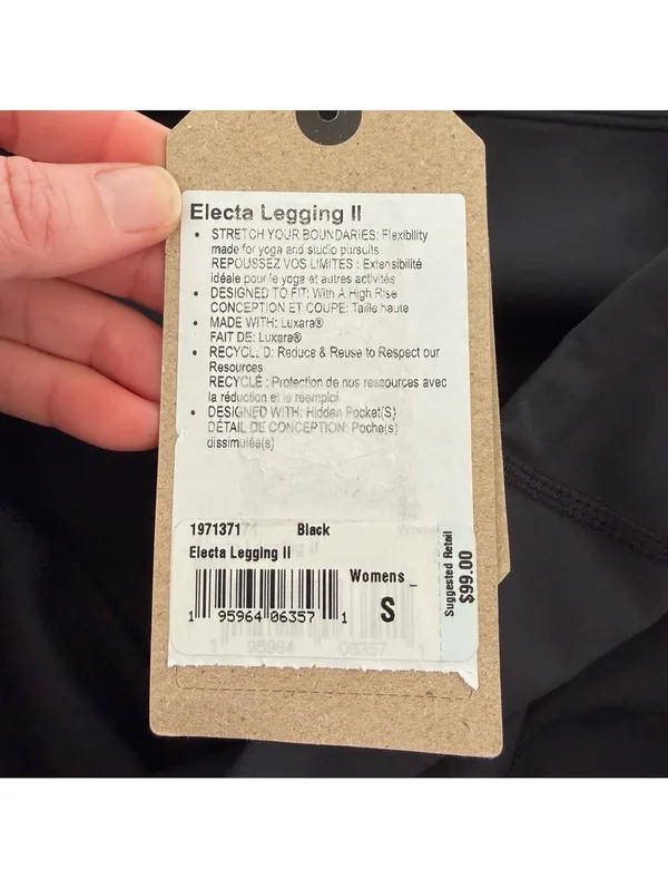 Prana Electa Leggings II Black Size Small Neutral Athleisure Yoga Run Outdoor - Image 8