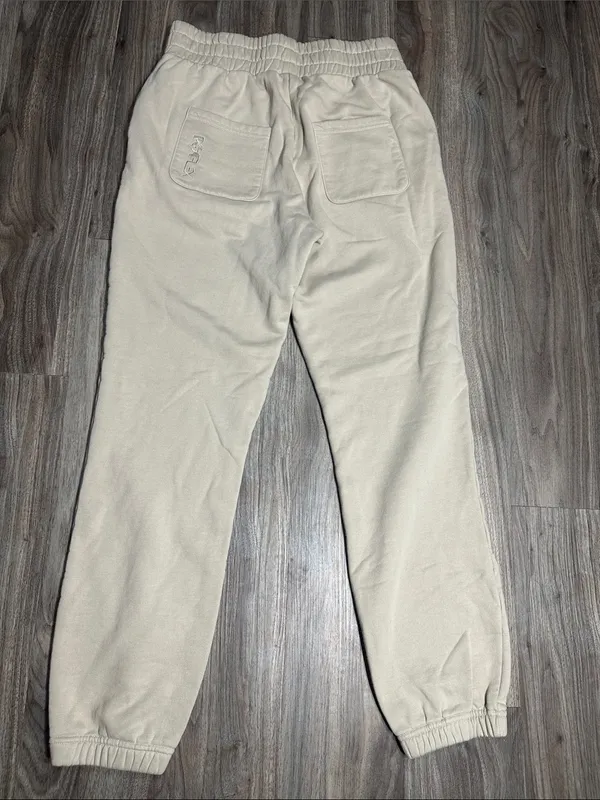 POPFLEX Beige High-Rise Elastic Waist Joggers - Image 8