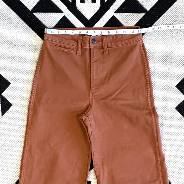 Madewell Emmett Wide Leg Cropped Pants in Burnt Sienna Size 25 - Image 4