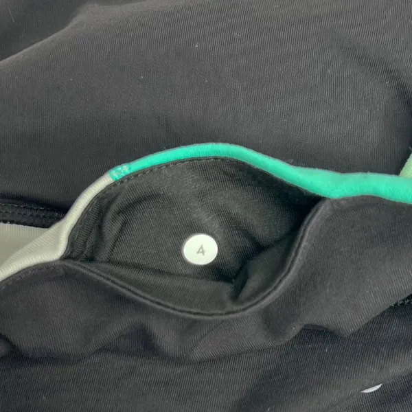 Lululemon Reversible Boogie Groove Short Full On Luon Teal Black Biker Shorts 4 - Image 9