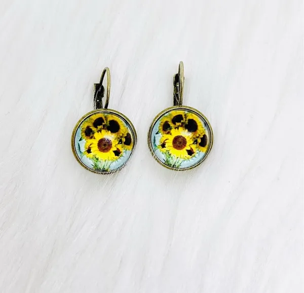 The Sunflower Bracelet & Earring Duo Bundle White - Image 4