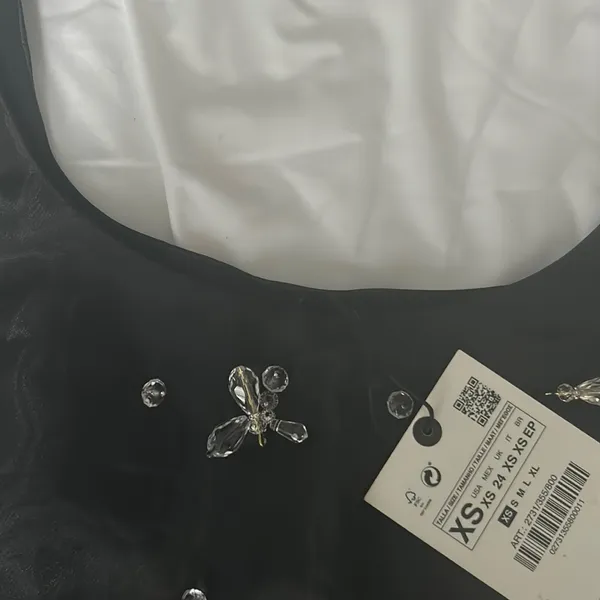 NWT Zara‎ Crystal Sequenced Crop Top - Image 4