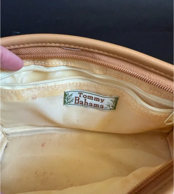 Tommy Bahama Yellow & Pink Tropical Print Cosmetic/Toiletry Bag - Image 2