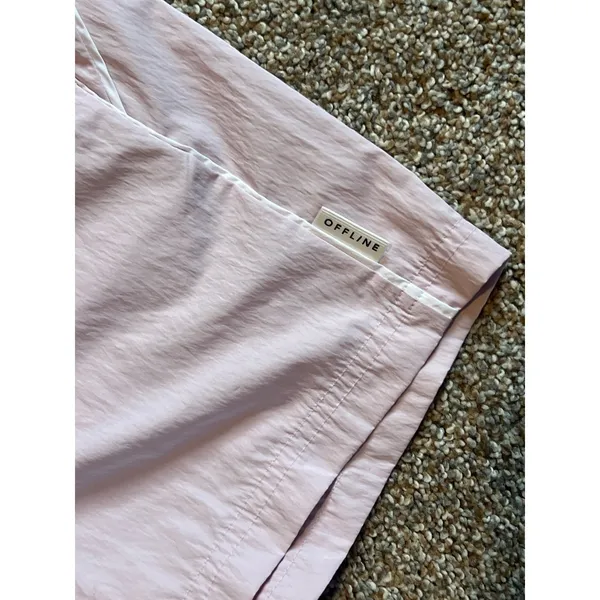 Offline by Aerie Nylon Day Off Short. Orchid with White Piping. Size XS - Image 4