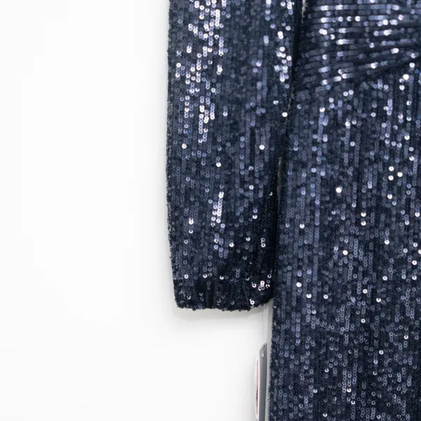 Aqua Formal - Navy Sequin‎ Twist-Front Gown - Image 7