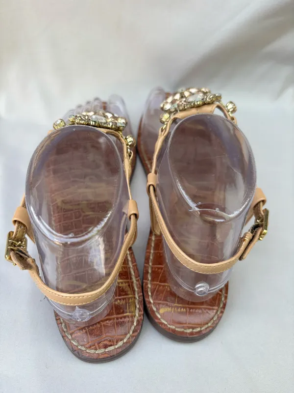 Sam Edelman Grayson Embellished Thong Sandal Size 7.5 M - Image 4