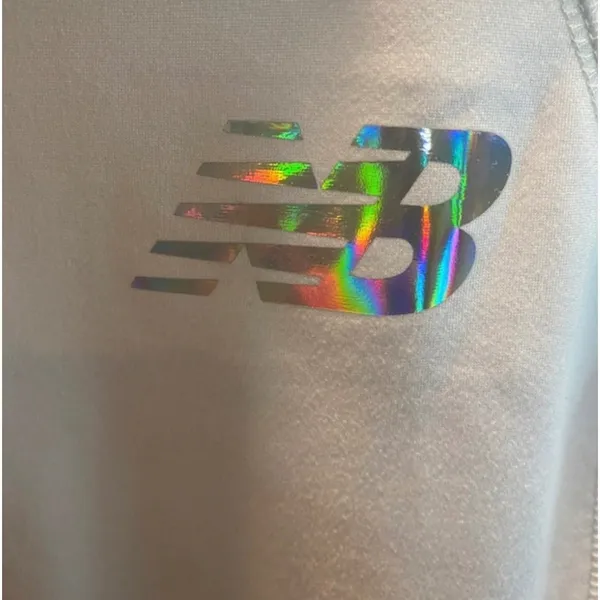 New Balance Jacket Women's Full Zip Performance White Iridescent Size Small NWT - Image 3