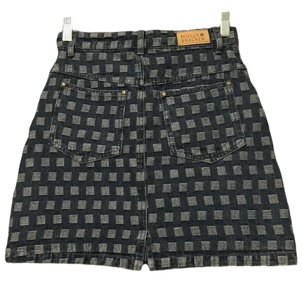 Molly Bracken Denim Mini Skirt Printed - Image 3