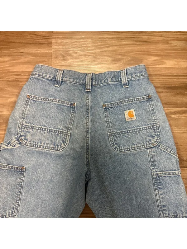 Carhartt Loose Fit Carpenter Jeans Light Wash Utility 30x28 - Image 5