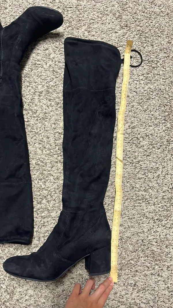 Black over the knee boots - Image 6