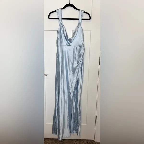 Runaway the Label Blue Havanna Cowl Neck Dress - Image 3