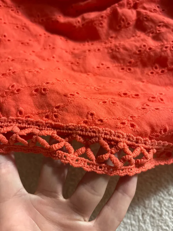 Cider Eyelet Bandana Top Orange - Image 4