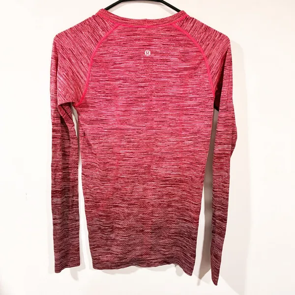 Lululemon Swiftly Tech Long Sleeve Shirt Red Athletic Size 6 - Image 4