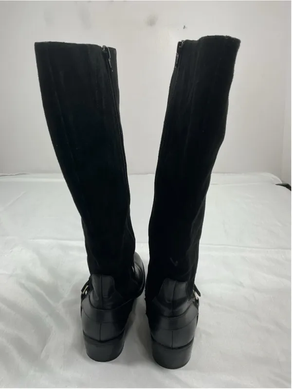 Womans Excellent Lauren Ralph Lauren Mila Riding Boots Size 8.5 B Black - Image 4