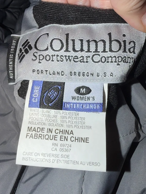 🩵 Columbia Reversible Core Interchange Jacket 🩶 ~ Medium blue/gray - Image 10