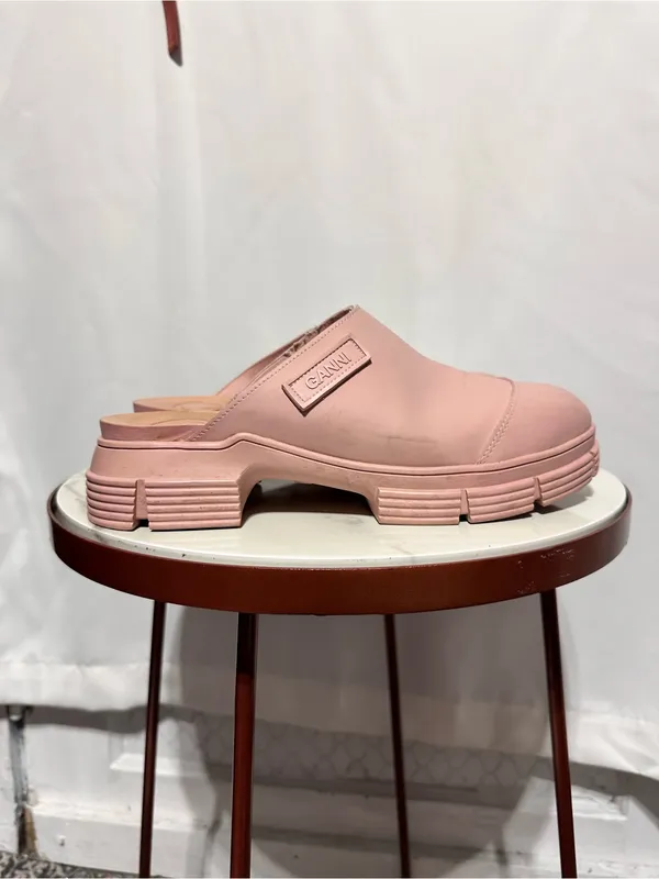 GANNI Mules in Pink Nectar Size 40 9.5 full set - Image 5
