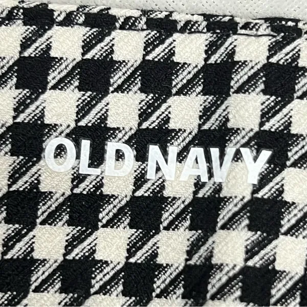 Old Navy 8 high rise pixie checkers pants black white FLAWED - Image 3
