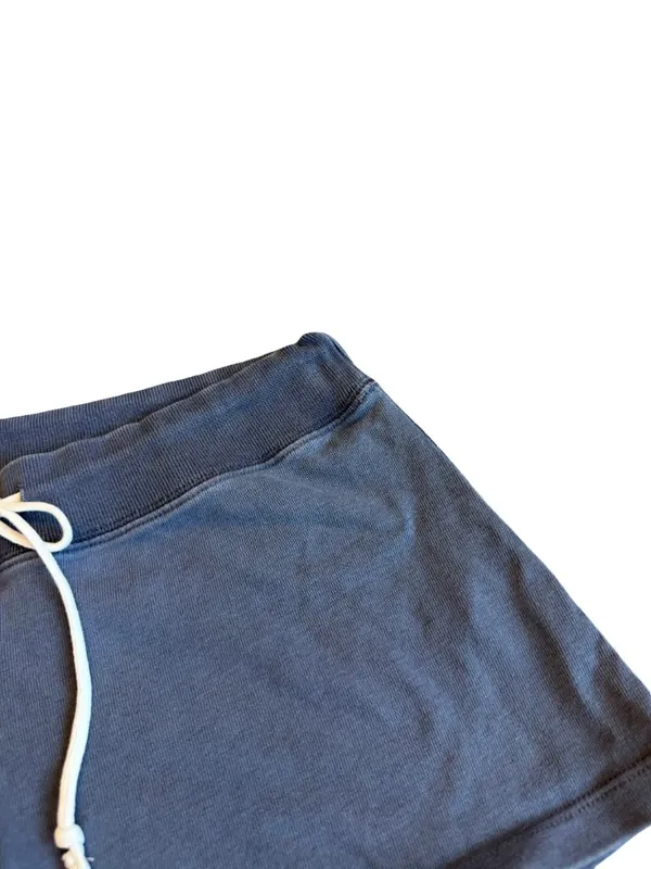 Brandy Melville Slate Blue Cotton Lounge Shorts Drawstring One Size Small - Image 6