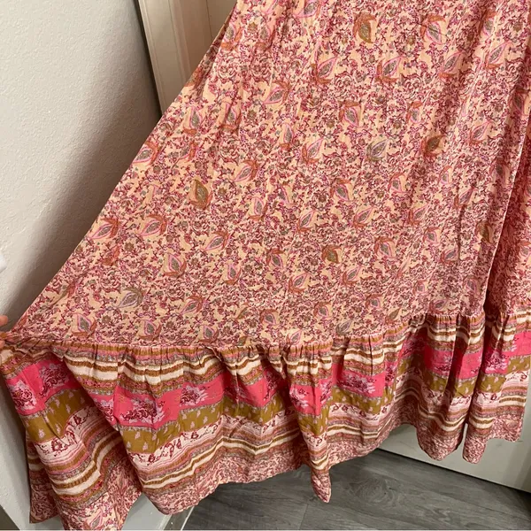 Free People Tangier Babydoll Maxi Dress Large - Image 6