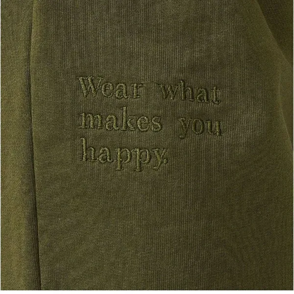 NWT Terez New Yorker Hunter Green Wear what makes you happy Sweatpants Size M - Image 5