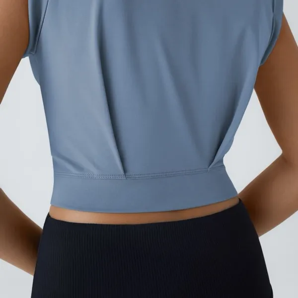 Halara 082HO.- Crew Neck Sleeveless Cropped Yoga Tank Top. Size L - Image 4