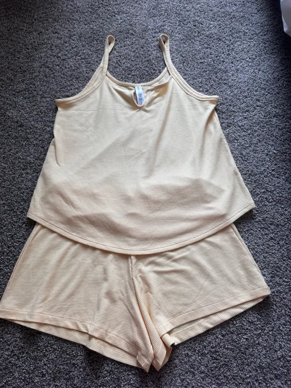 Athleta Wind Down Sleep Cami S Yellow - Image 3