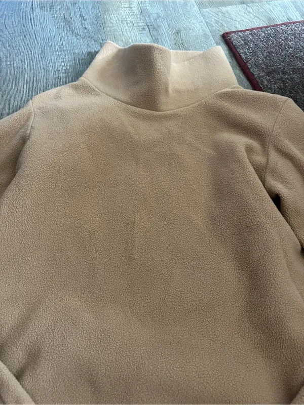 Dudley Stephen’s Women's Camel Mock Neck Cozy Sweater - Image 7