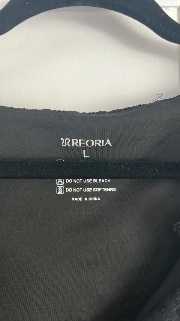 Reoria Lace Amazon Top Black Size L - Image 3