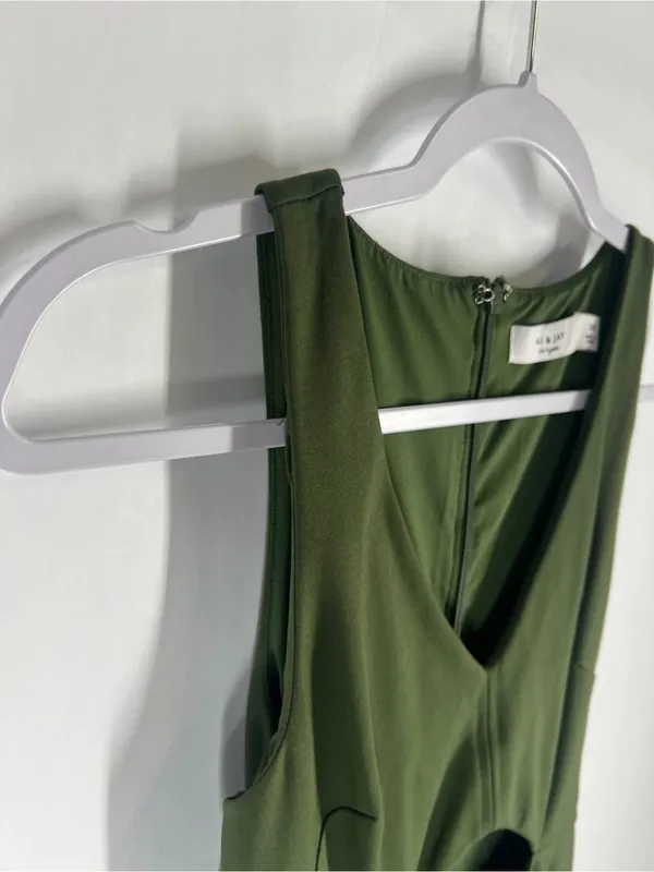 Ali & Jay Olive‎ Green Cutout Mini Dress Size XS - Image 3
