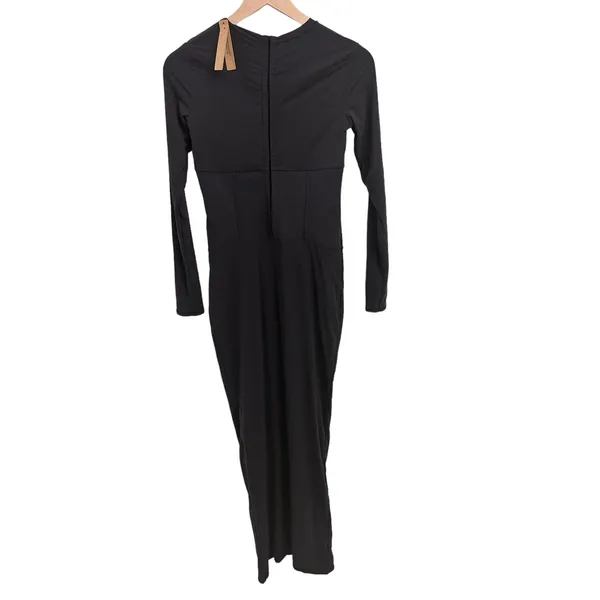 SKIMS Fits Everybody Corset Long Sleeve Dress in Onyx Large Sold Out NWT - Image 5