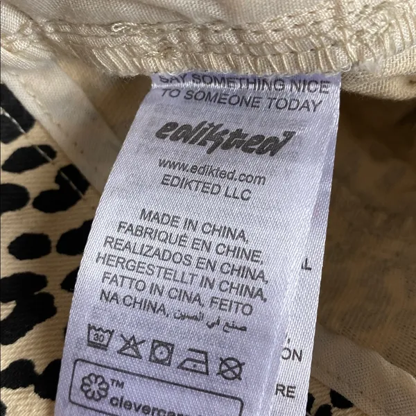 Edikted leopard print denim mini skirt - Image 6