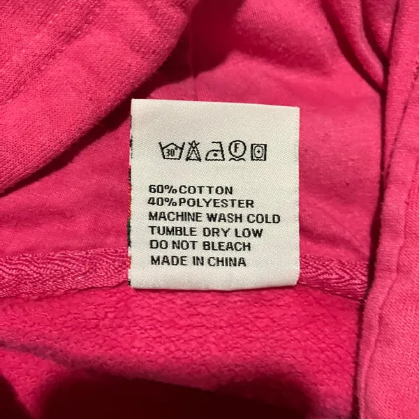 Y2k Retro Nassau‎ Bahamas Zip Up Hoodie Women M Pink Graphic Fleece Sweatshirt - Image 10
